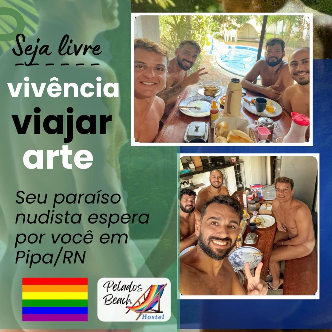 Praia de Pipa Pelados Beach Hostel מראה חיצוני תמונה