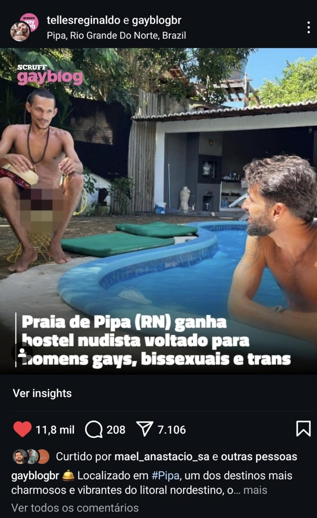 Praia de Pipa Pelados Beach Hostel מראה חיצוני תמונה
